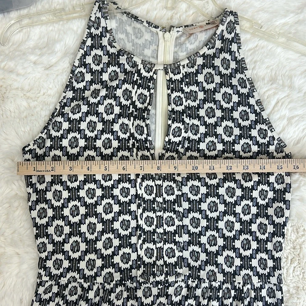 Tory Burch Erin Sleeveless Ballet Blue Crystals Dress